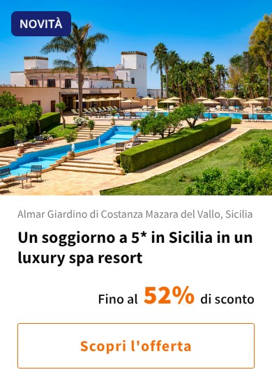 Un soggiorno a 5* in Sicilia in un luxury spa resort