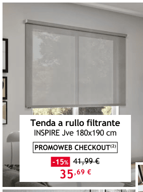 tenda a rullo filtrante