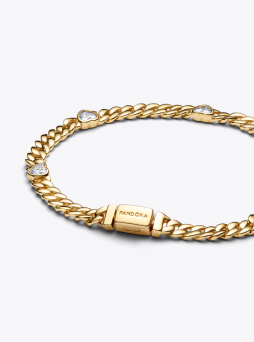 Heart Cuban Chain Bracelet