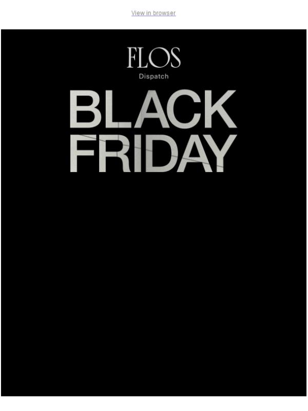 Accedi in anteprima al Black Friday Flos