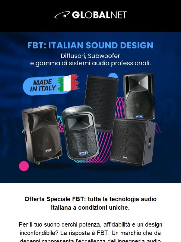 Potenza e qualità Made in Italy: scopri l'offerta FBT