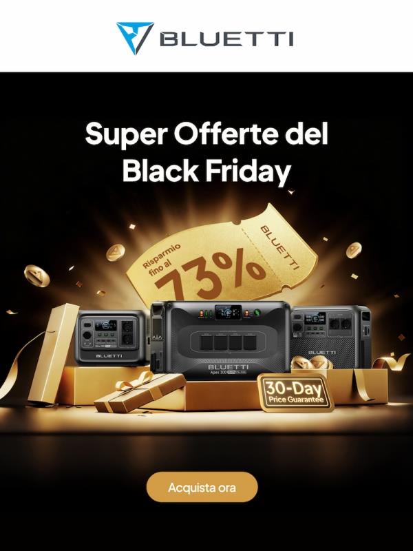⚡Black Friday 2025: i prezzi più bassi dell'anno sono arrivati!