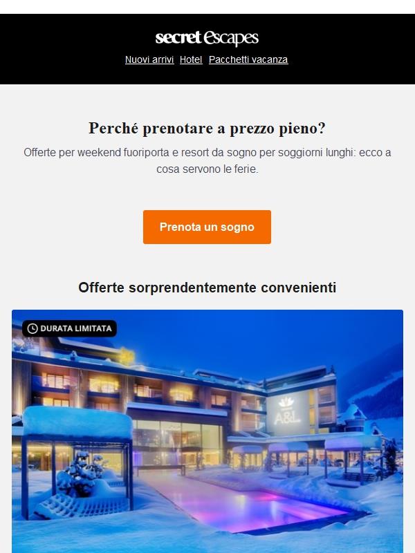 Programmi per il martedì: prenotare una vacanza