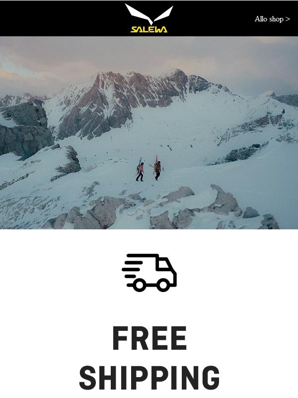 Enjoy free shipping this week