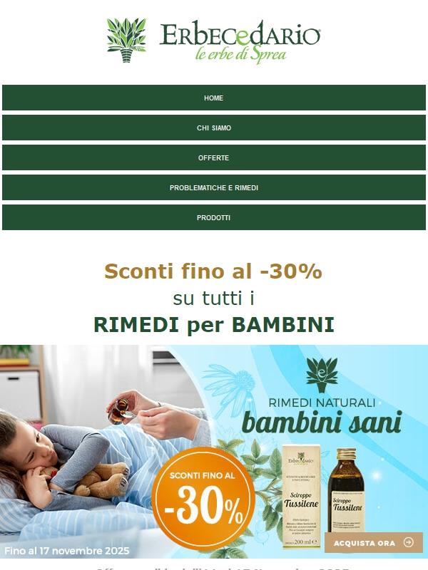 👶 Nasi colanti? Approfitta degli sconti fino al -30% per i più piccoli💚