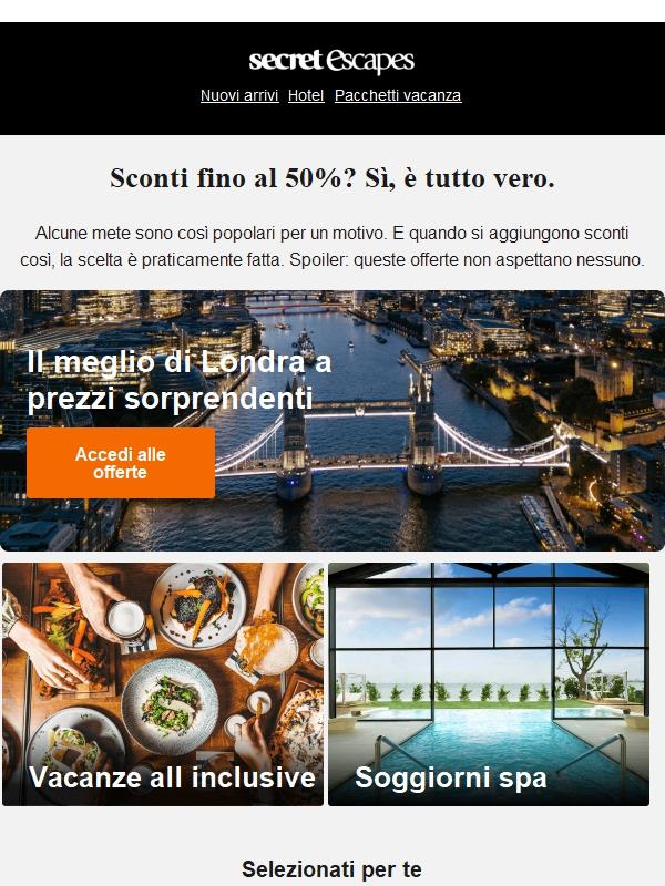 Tutti ne parlano, tu prenoti con sconti fino al 50%