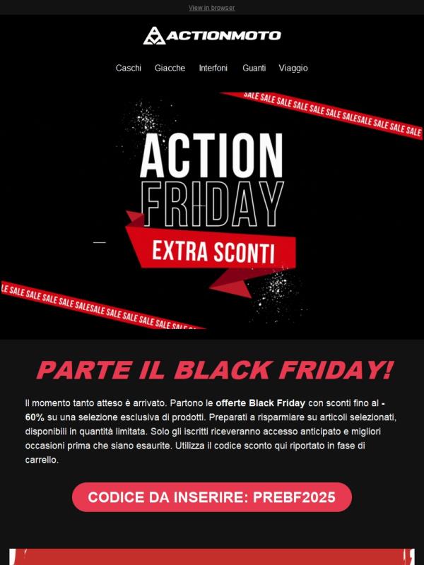ActionFriday: accendi il motore degli sconti!