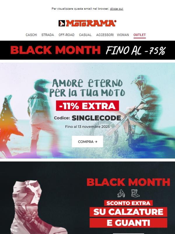 11/11 = Sconto extra dell’11%🔥 Usa il codice SINGLESDAY