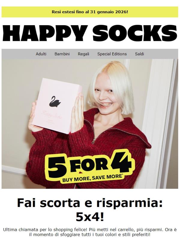 Viva i single! Ultima occasione: prendi 5, paghi 4!