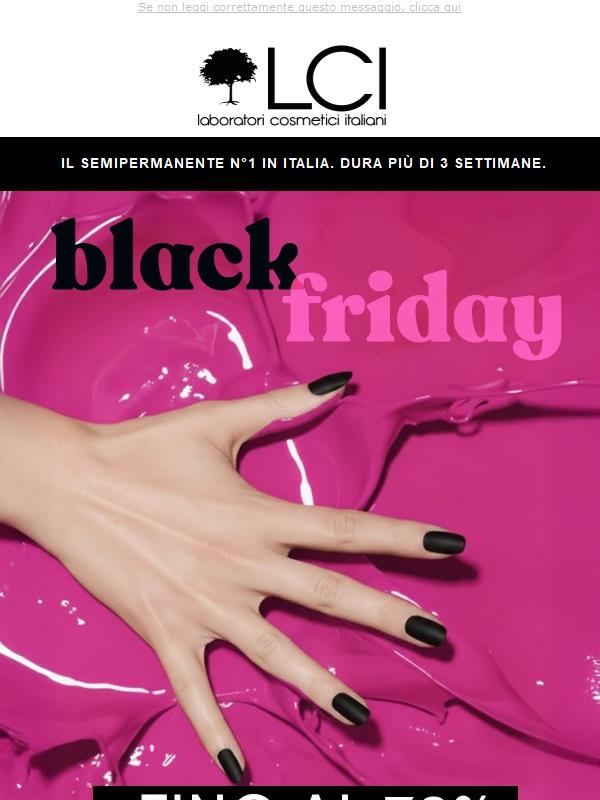 ⚡️Black Friday LCI - sconti fino al 70%