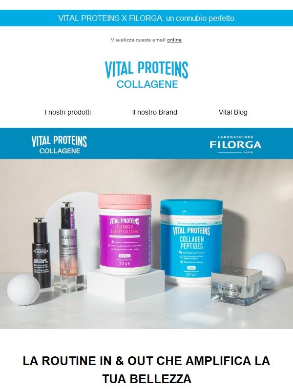 Prova la routine VITAL PROTEINS & FILORGA