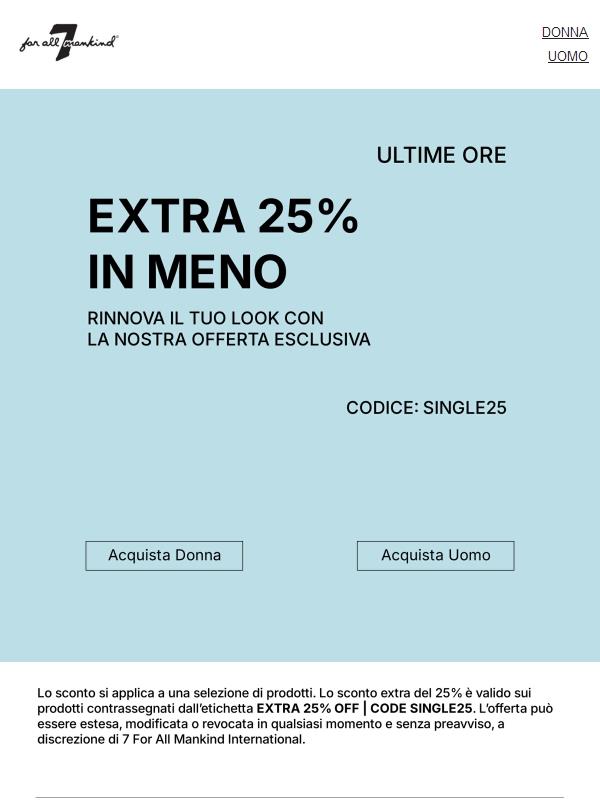 Extra 25% | ULTIME ORE