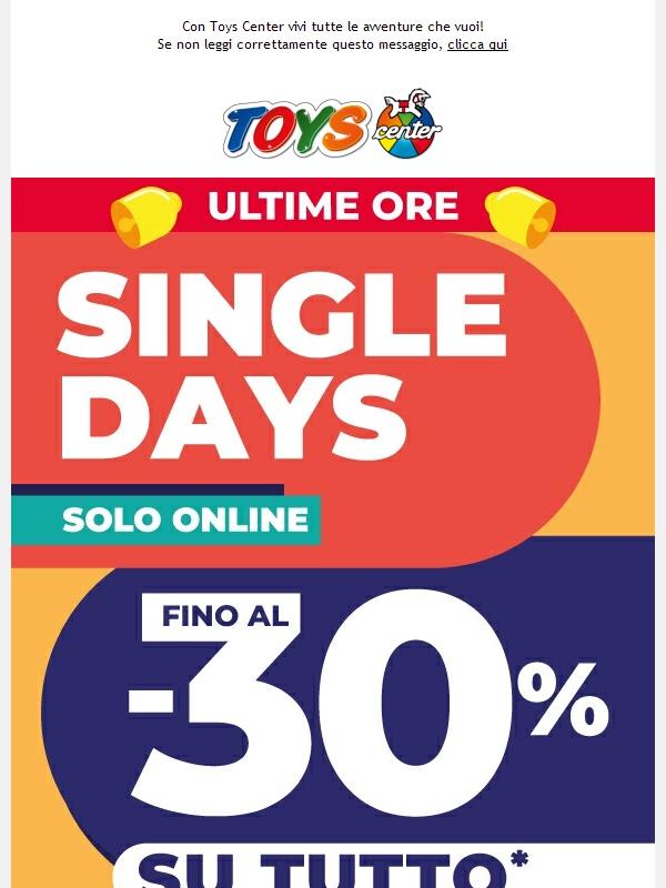 ⏰ Ultime ore! Fino al -30% su TUTTO, solo ONLINE!