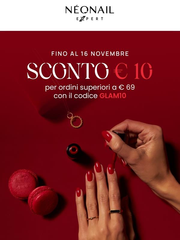 GLAM10: 10€ di sconto immediato