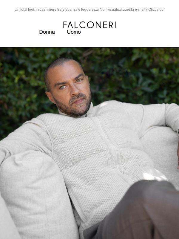 Jesse Williams veste l’eleganza Falconeri