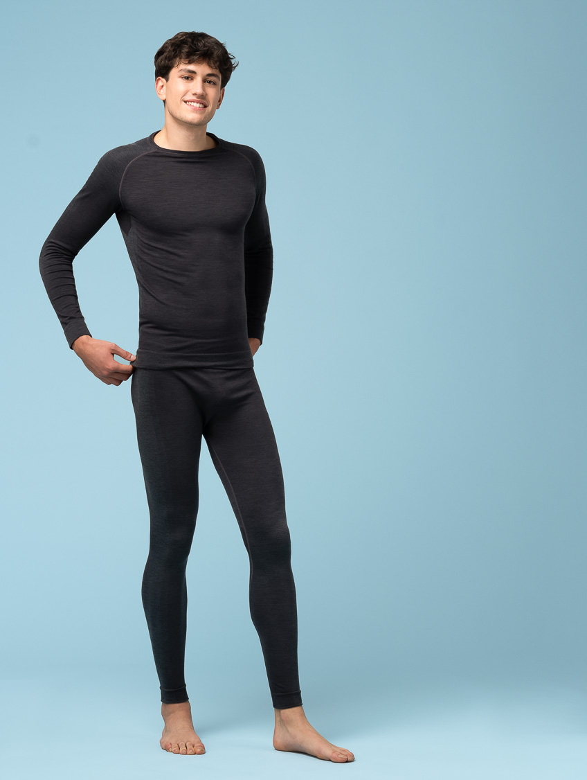 Image of MAGLIA UNISEX LANA/DRYARN ANTRACITE