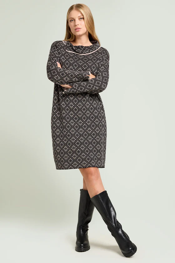 ABITO JACQUARD IN MAGLIA