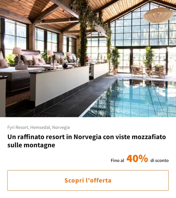 Un raffinato resort in Norvegia con viste mozzafiato sulle montagne
