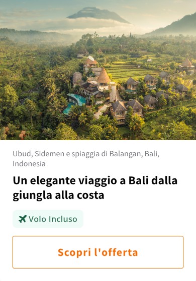 Un elegante viaggio a Bali dalla giungla alla costa