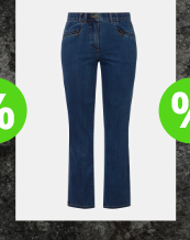 Jeans modello Mony con taglio della gamba conico e tasche con zip