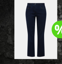 Jeans modello Mony con taglio della gamba conico e tasche con zip