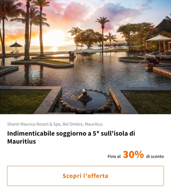 Indimenticabile soggiorno a 5* sull'isola di Mauritius