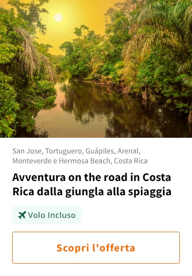 Avventura on the road in Costa Rica dalla giungla alla spiaggia