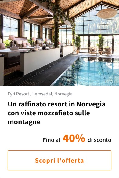 Un raffinato resort in Norvegia con viste mozzafiato sulle montagne