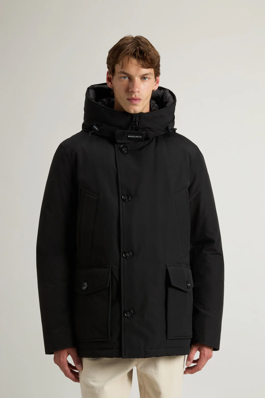 Arctic Anorak Parka in Tessuto Ramar / Nero