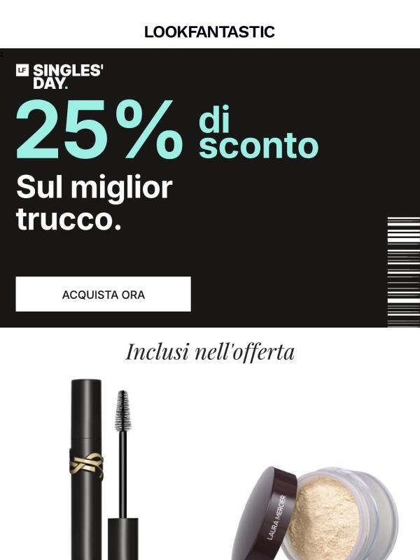 -25% sul miglior trucco.