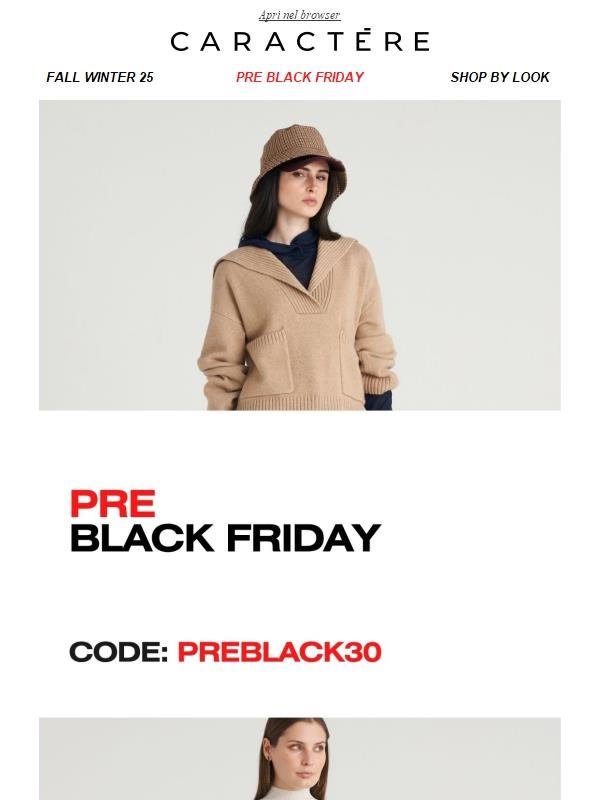 Pre Black Friday solo per te!
