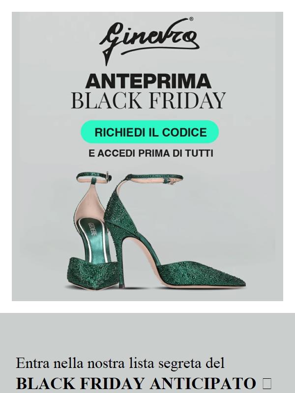 Entra nella lista segreta del Black Friday 🤫🖤