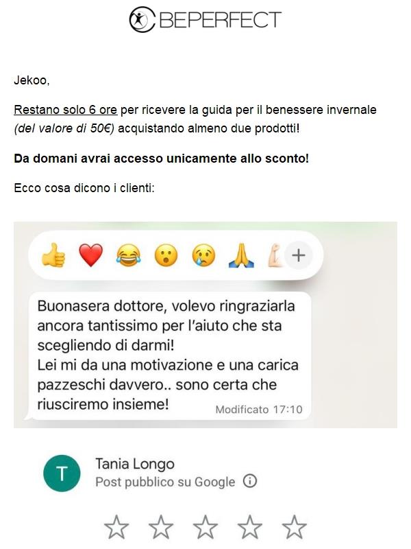 ⏰ Ultime ore per l'anticipo!