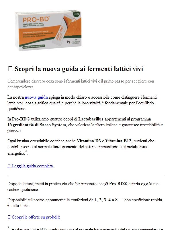 🌿 Scopri la nuova guida ai fermenti lattici vivi