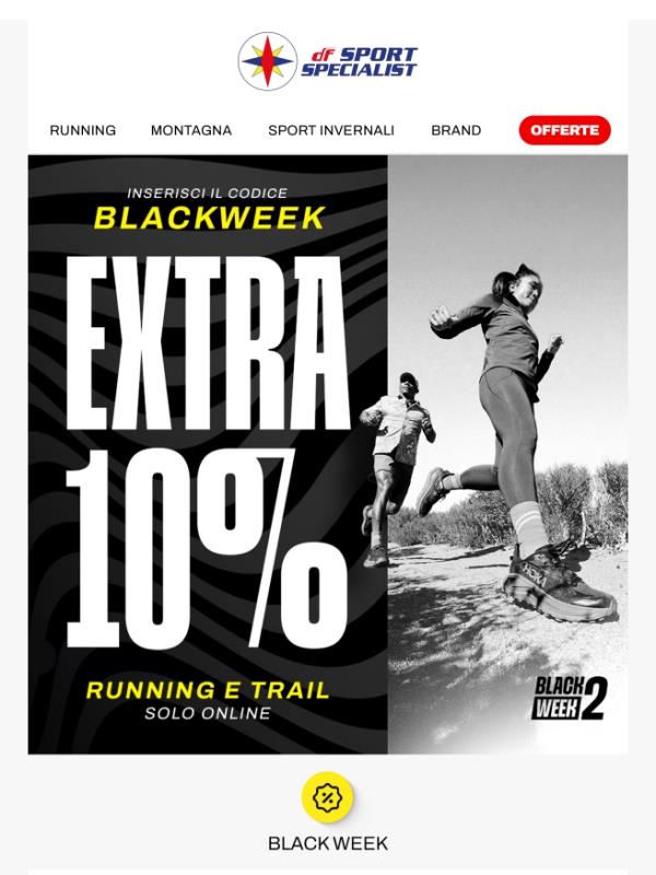 Ultimi giorni 🏃 Extra 10% running e trail
