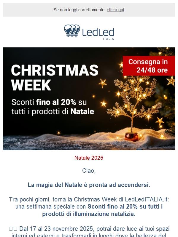 ! Sta per iniziare la Christmas Week 🎄✨