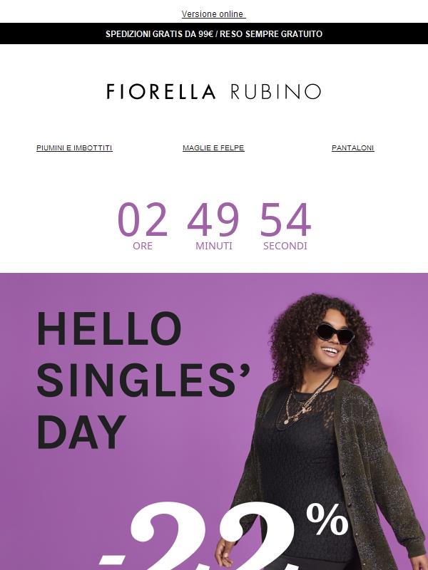 -22% ⏰ ULTIME ORE ⏰ SINGLES' DAY