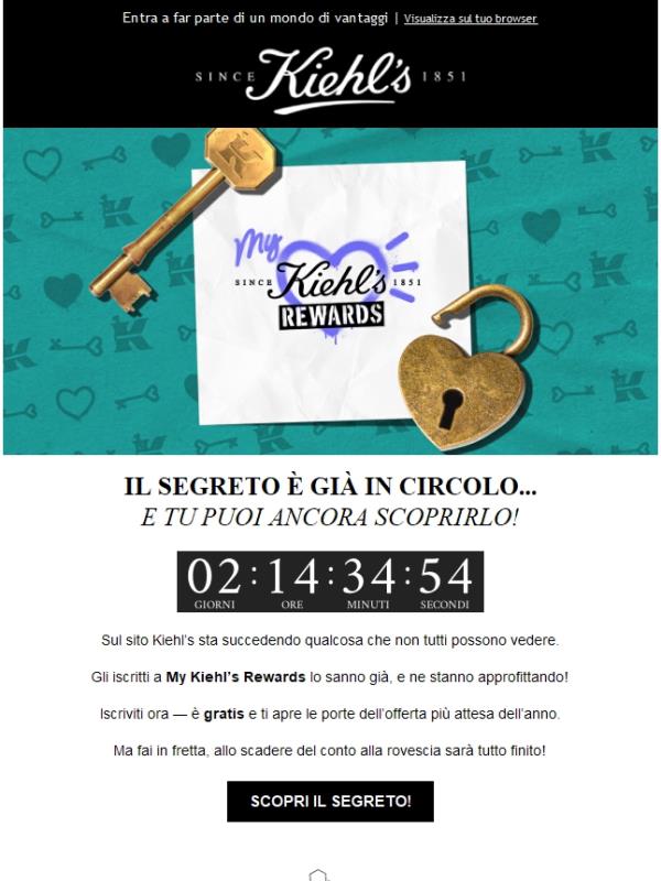 Solo gli iscritti a My Kiehl's Rewards lo sanno! 👀