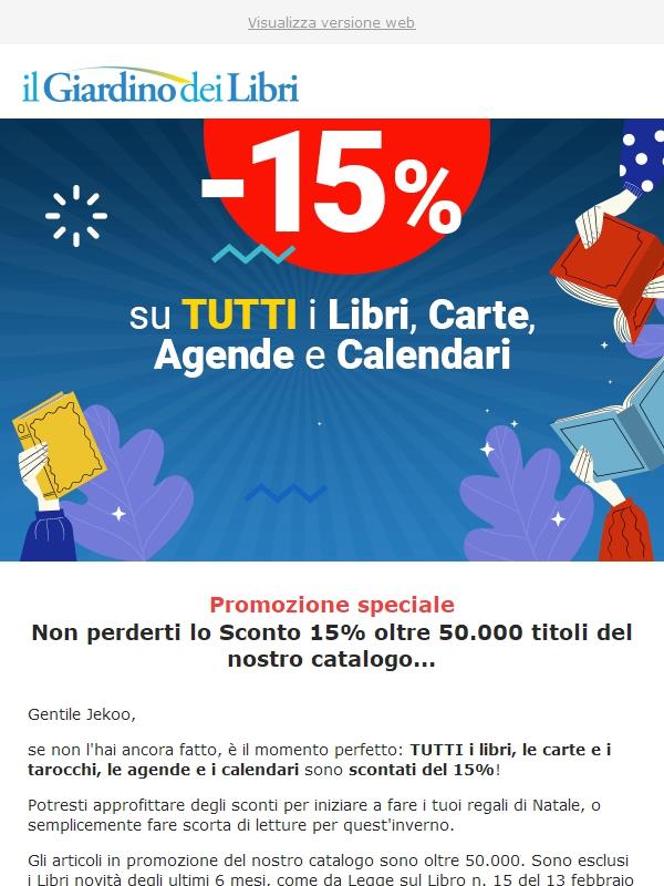 ★ Non perderti lo Sconto 15% su TUTTO: Libri, Agende, Tarocchi ★
