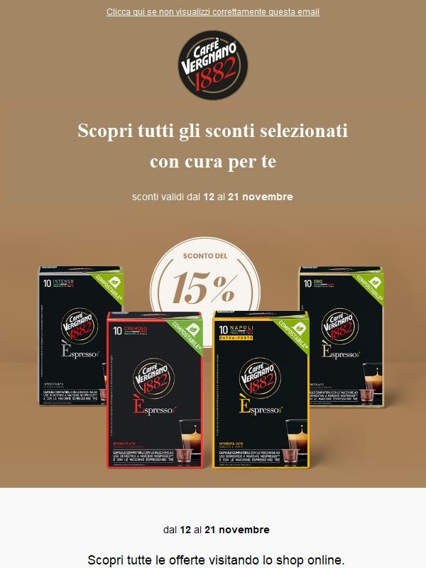 🌟 Scopri i nuovi sconti sui prodotti di Caffè Vergnano ☕