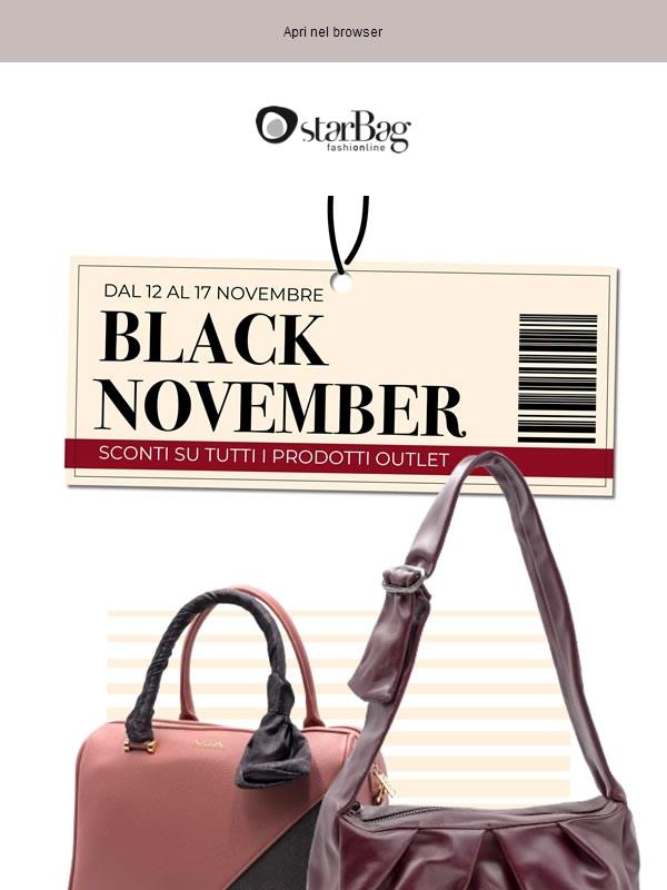 🔥 Black November: sconti imperdibili su tutti i prodotti OUTLET!