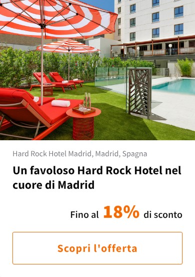 Un favoloso Hard Rock Hotel nel cuore di Madrid