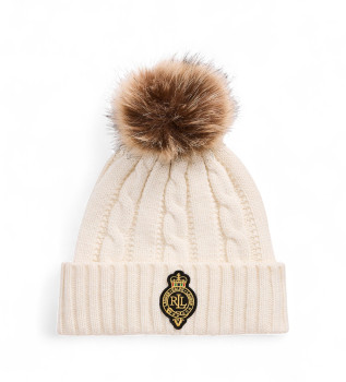 cappello-con-pompon-e-stemma-beige