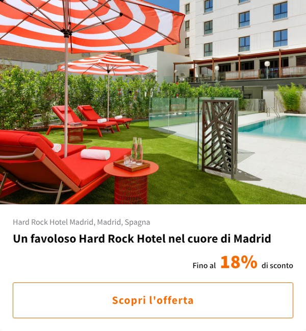 Un favoloso Hard Rock Hotel nel cuore di Madrid