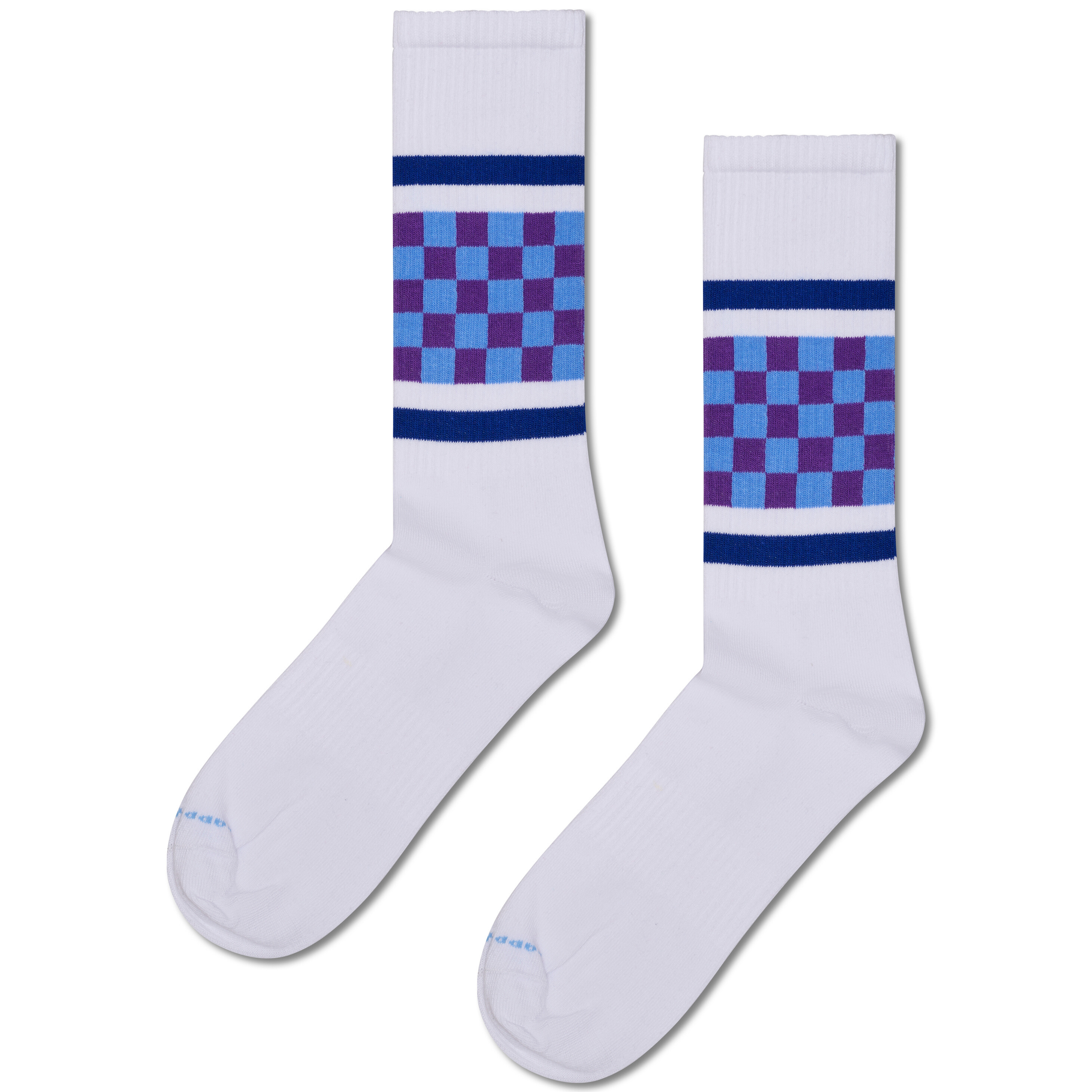 Checked Stripe Sneaker Sock