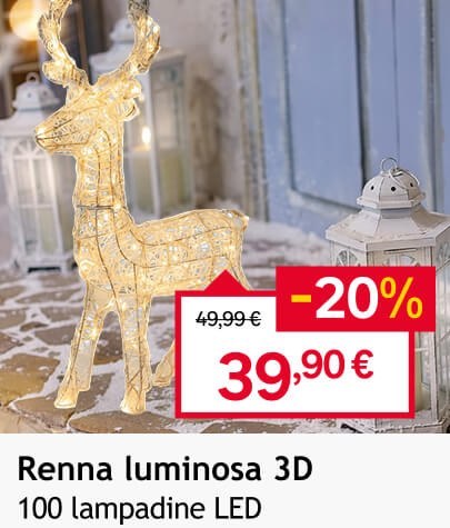 renna luminosa 3d