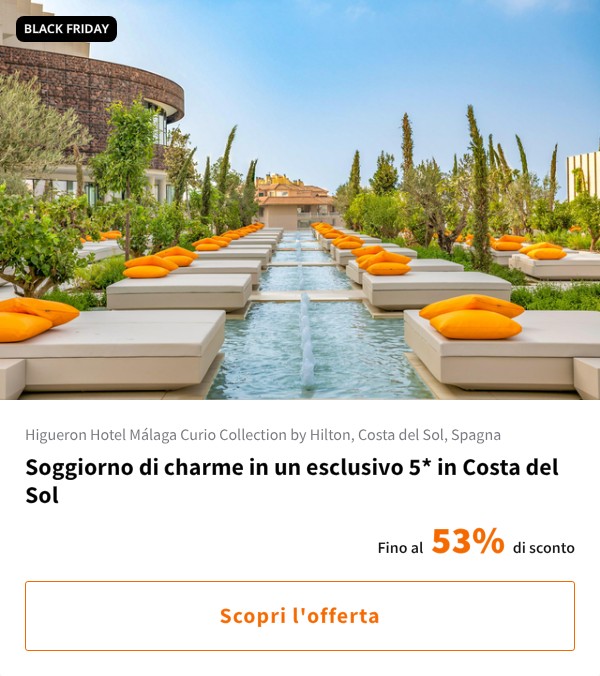 Soggiorno di charme in un esclusivo 5* in Costa del Sol
