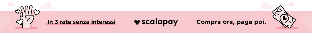 Paga in 3 rate con Scalapay