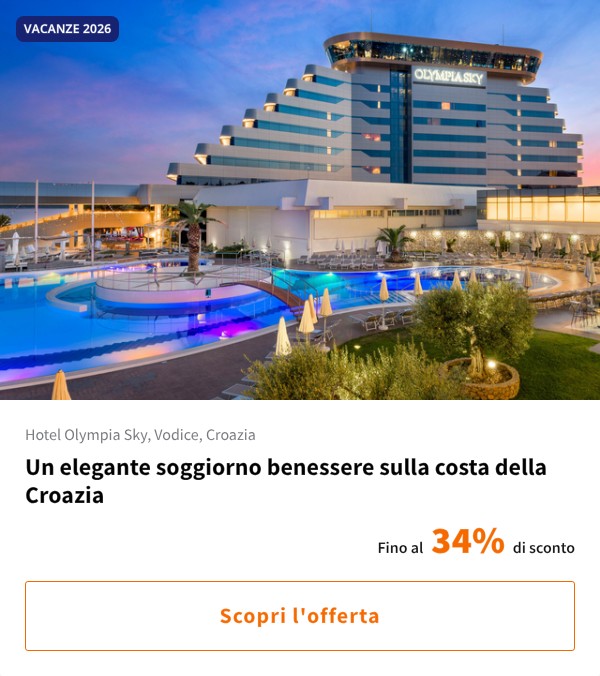 Un elegante soggiorno benessere sulla costa della Croazia