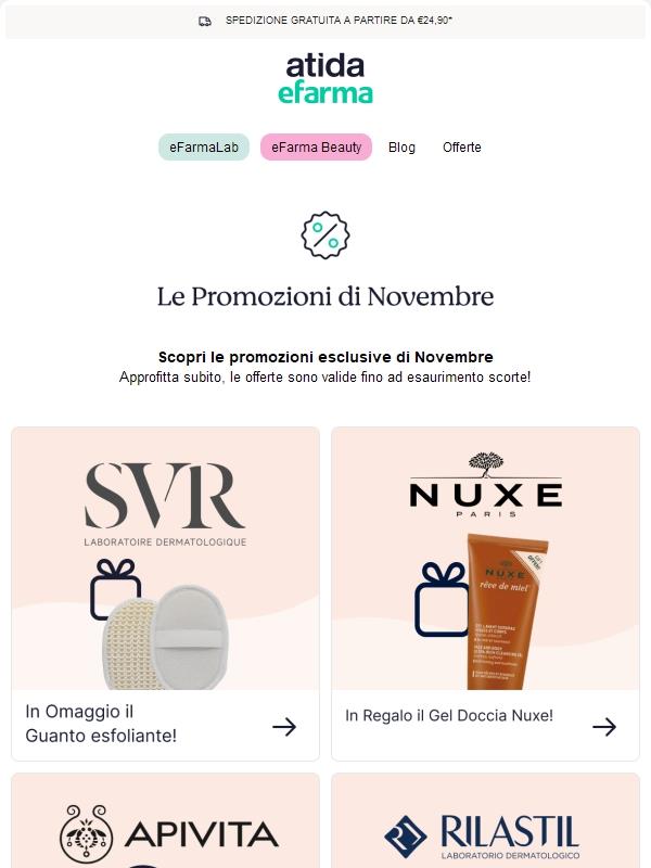 😍 Scopri le promozioni esclusive di Novembre!